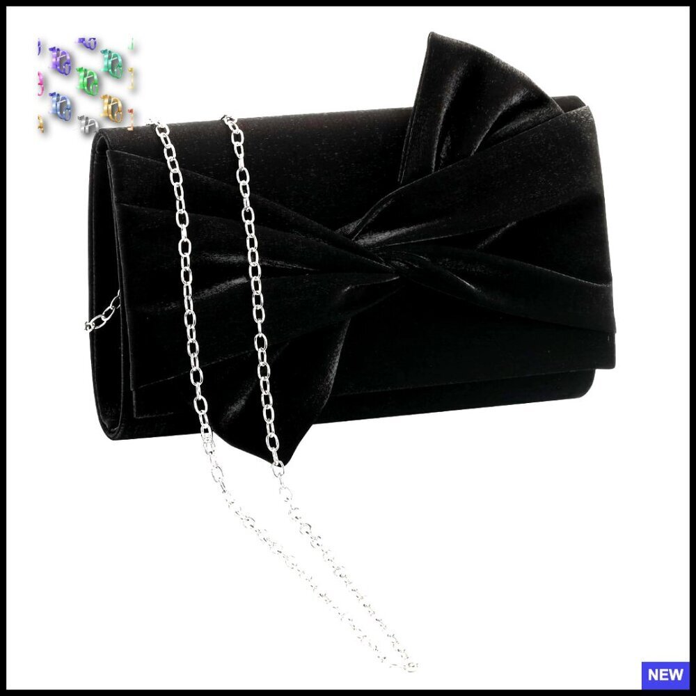 Satin Clutch Evening Bag Elegant Wedding Party Handbag Rectangular Style